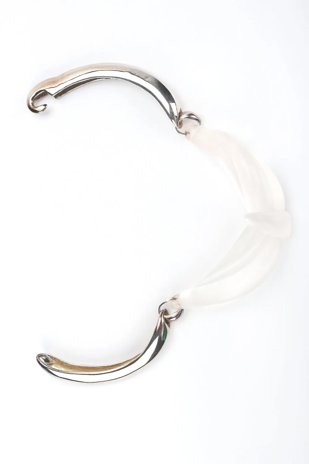 Sculpted Lucite Knot Collar
