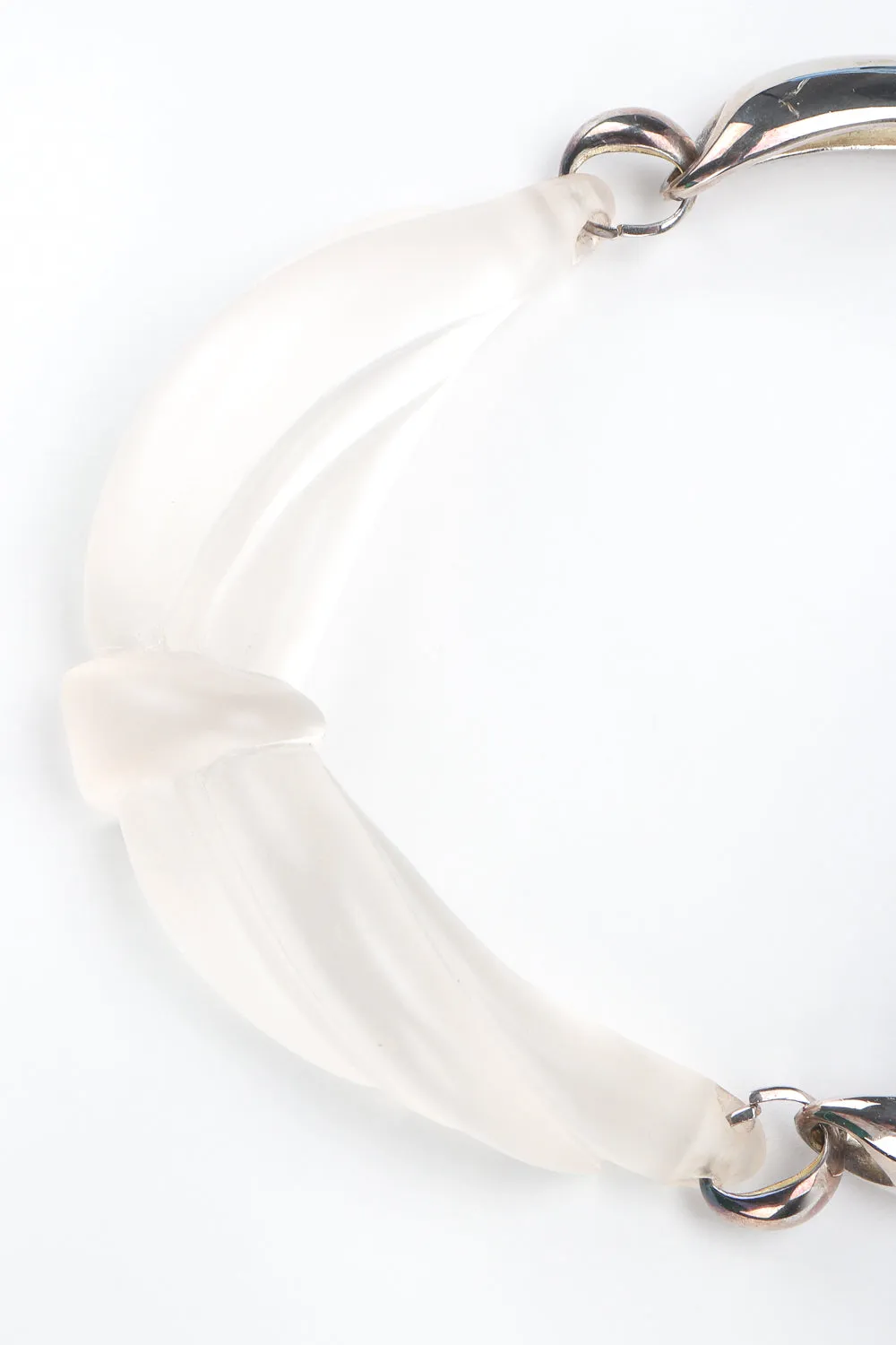 Sculpted Lucite Knot Collar