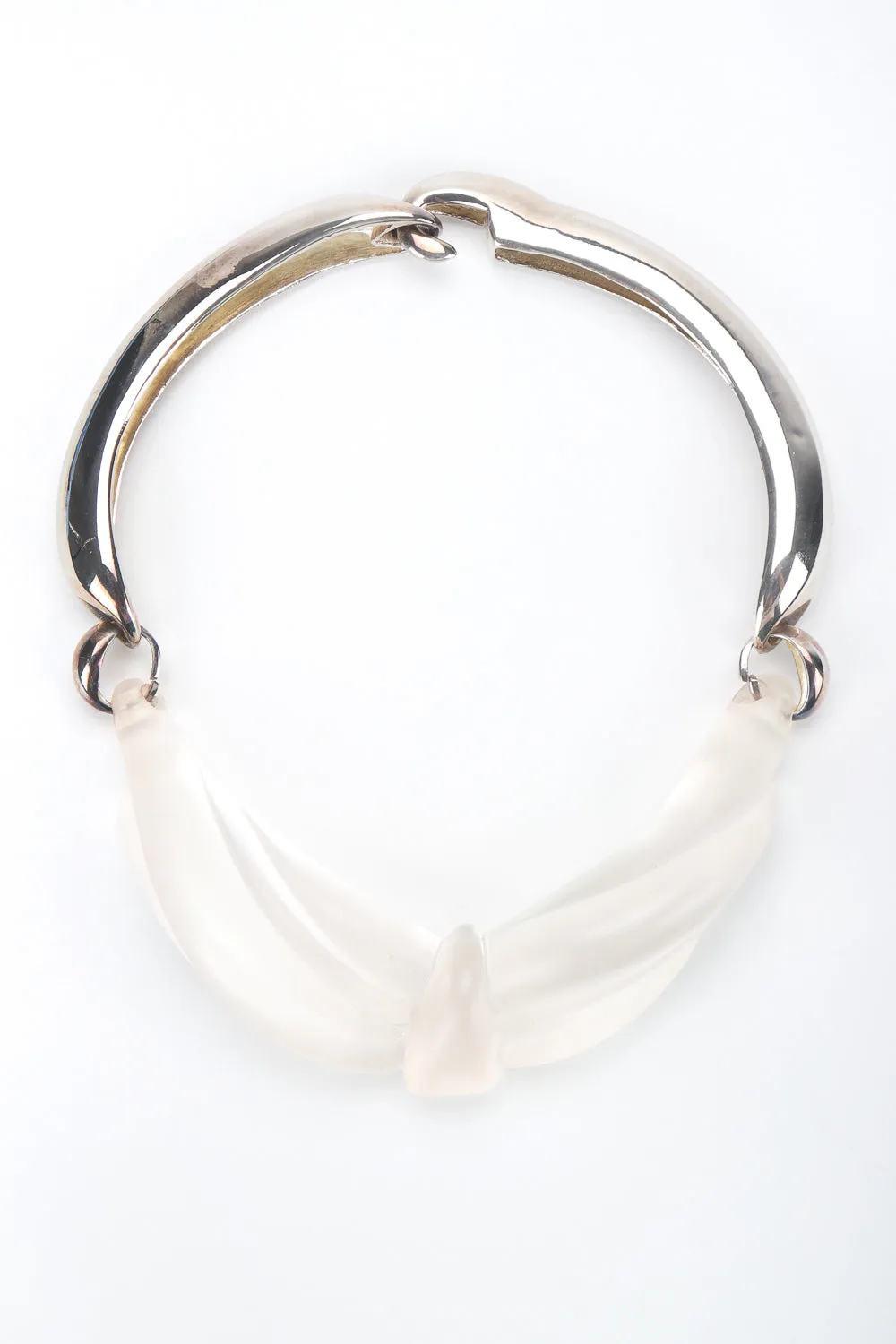 Sculpted Lucite Knot Collar