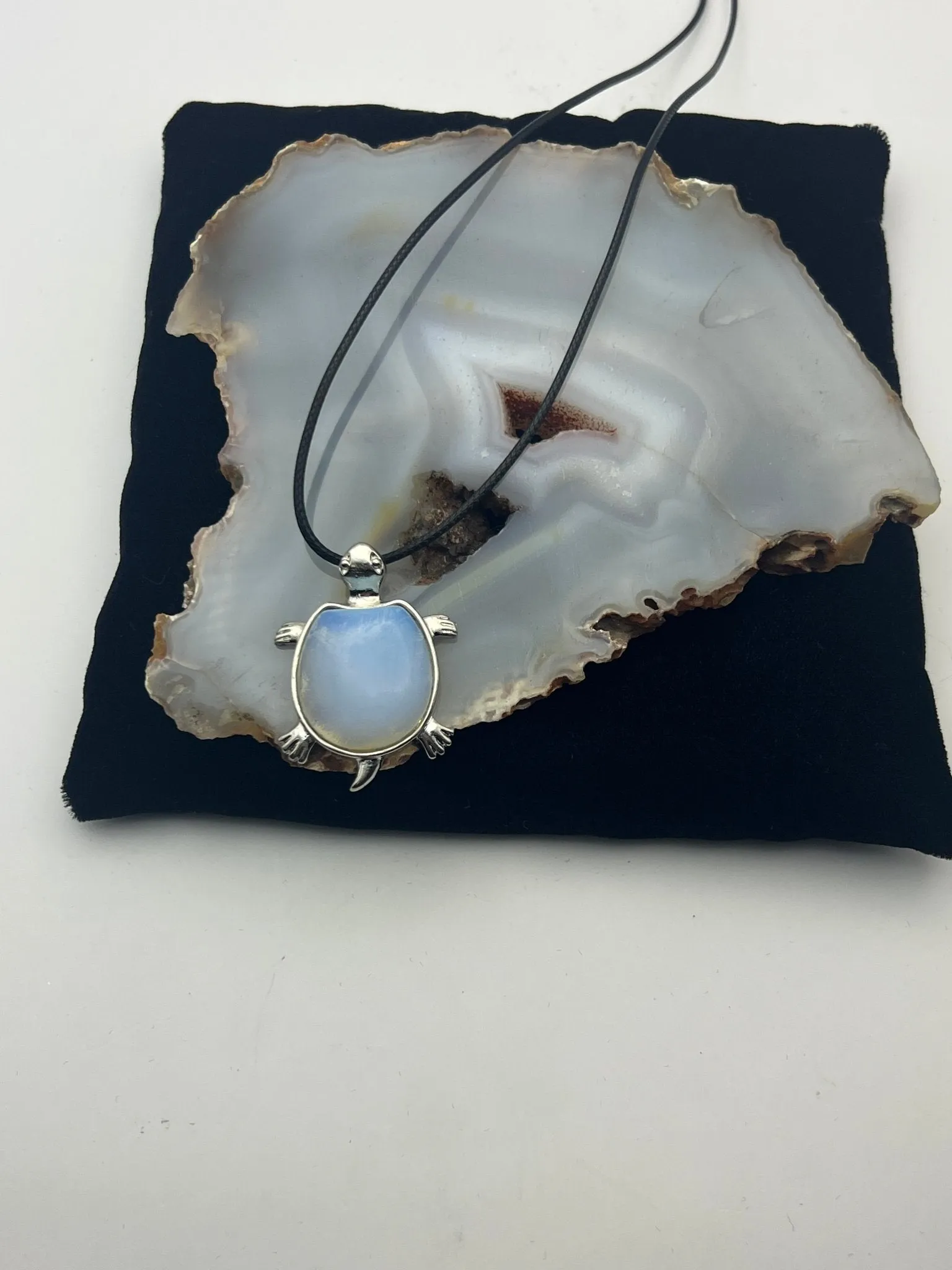 Sea Turtle Gemstone Pendant