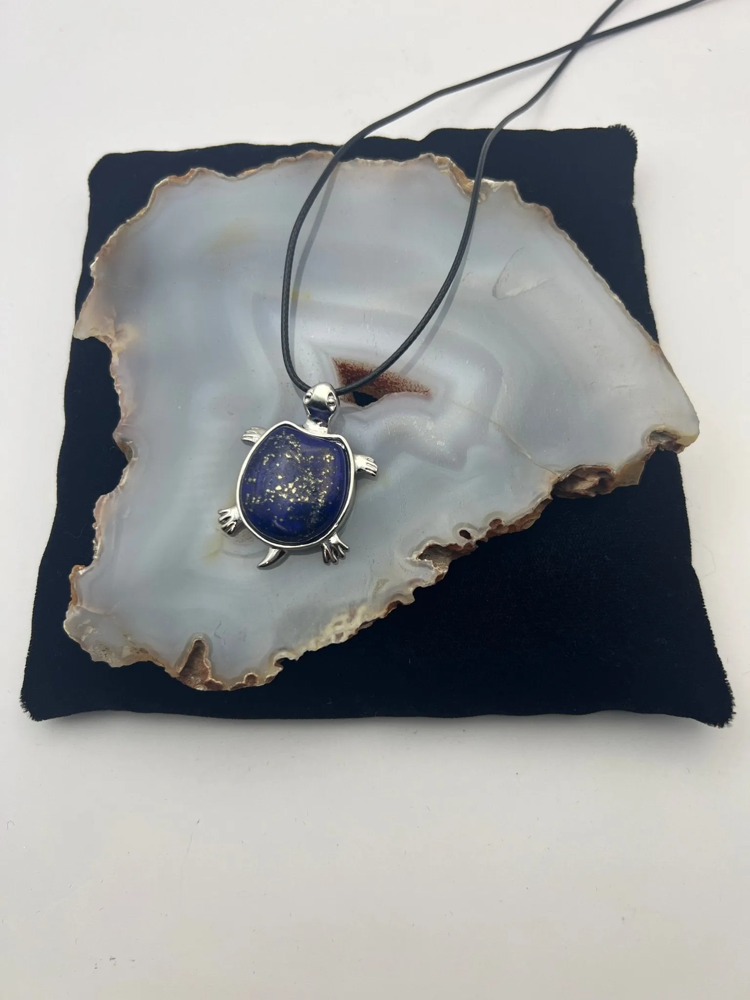 Sea Turtle Gemstone Pendant