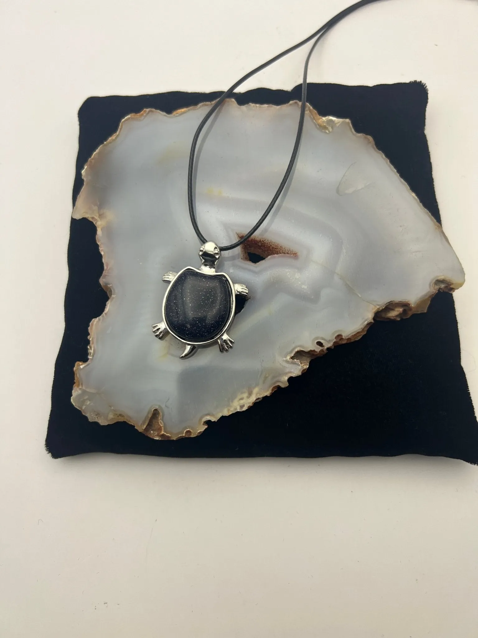 Sea Turtle Gemstone Pendant