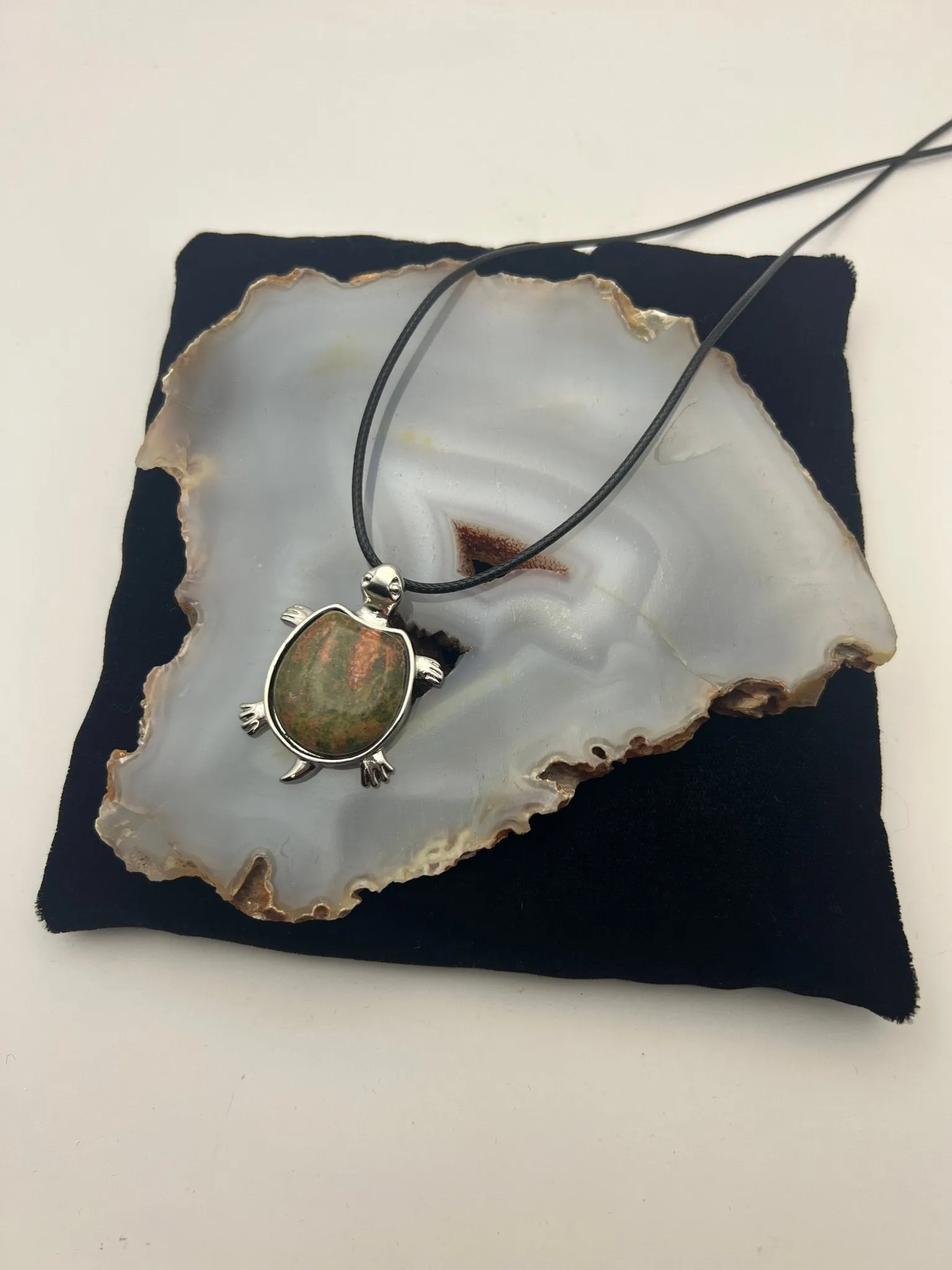 Sea Turtle Gemstone Pendant