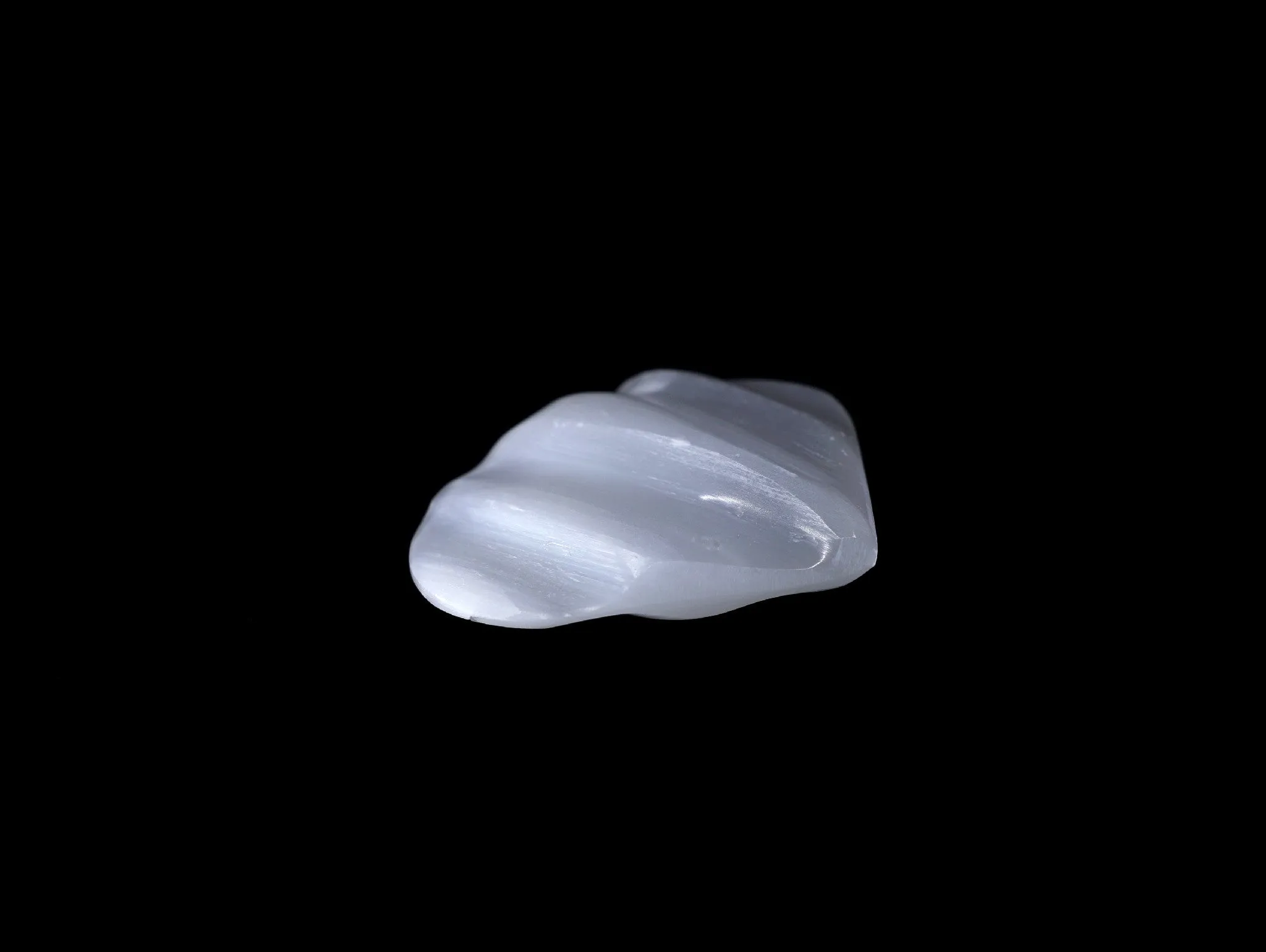 Selenite Wavy gemstone heart