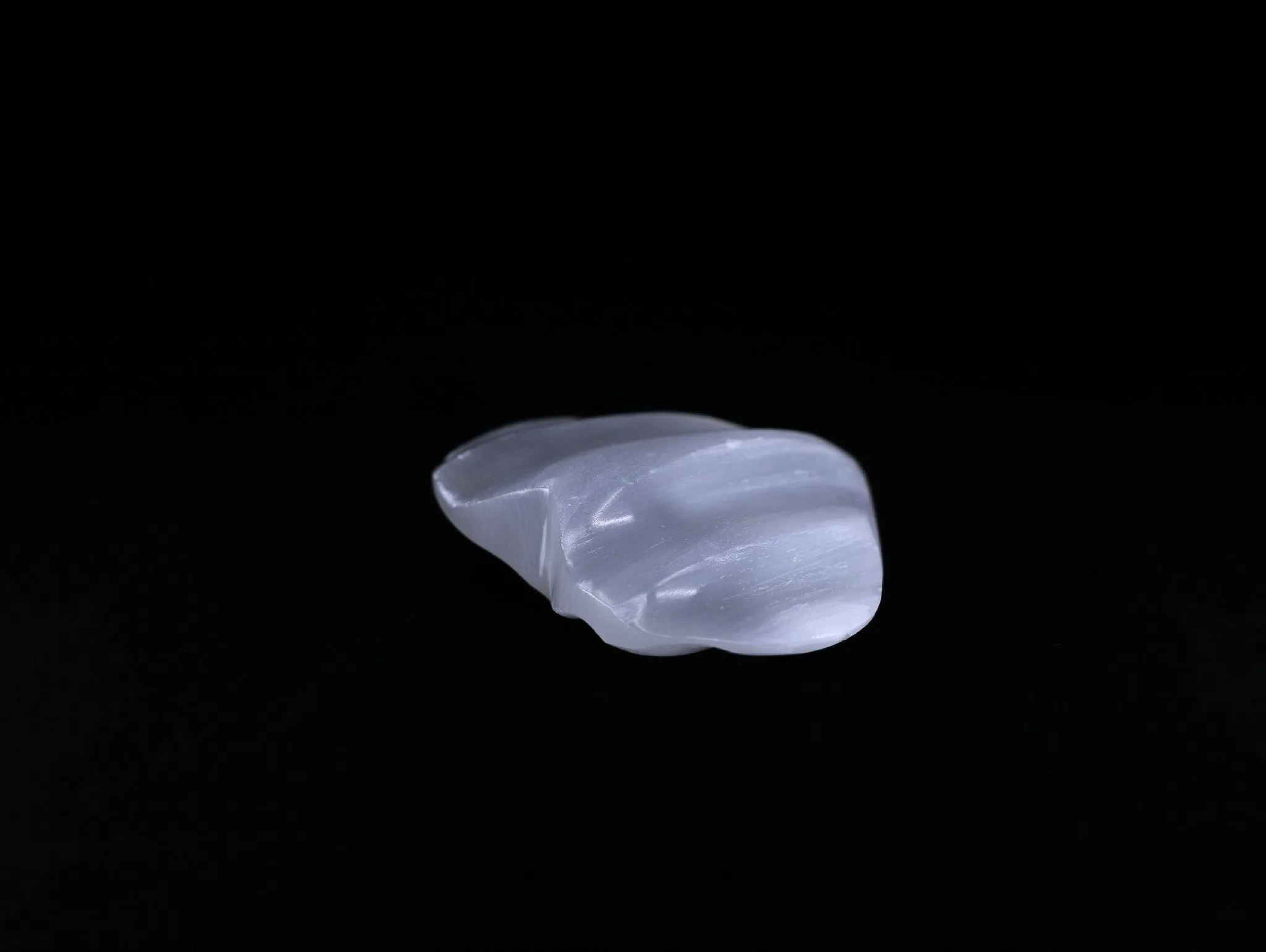 Selenite Wavy gemstone heart