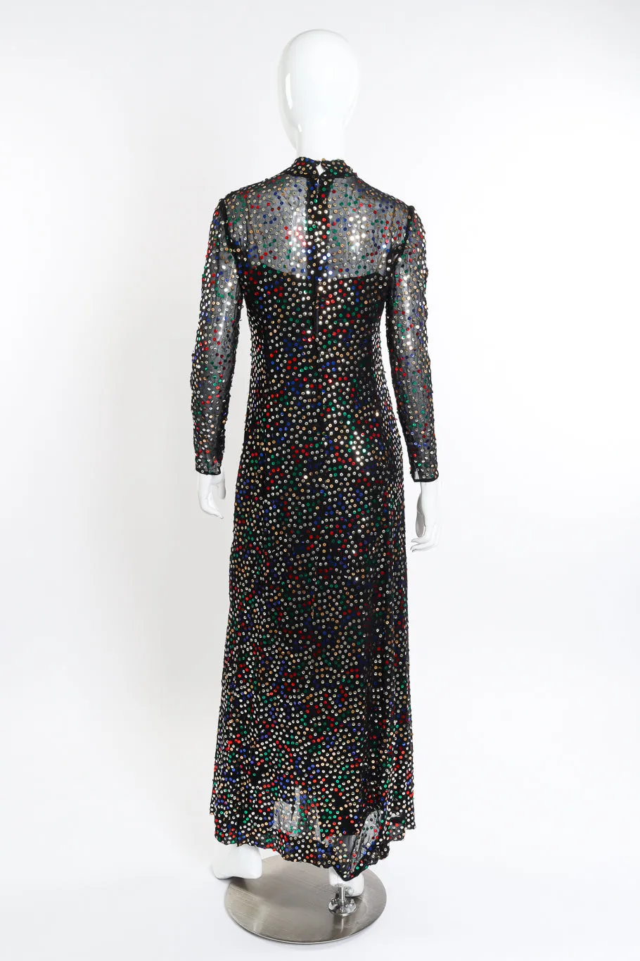 Sequin Overlay Sheath Dress
