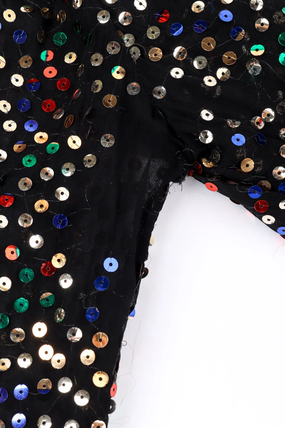 Sequin Overlay Sheath Dress