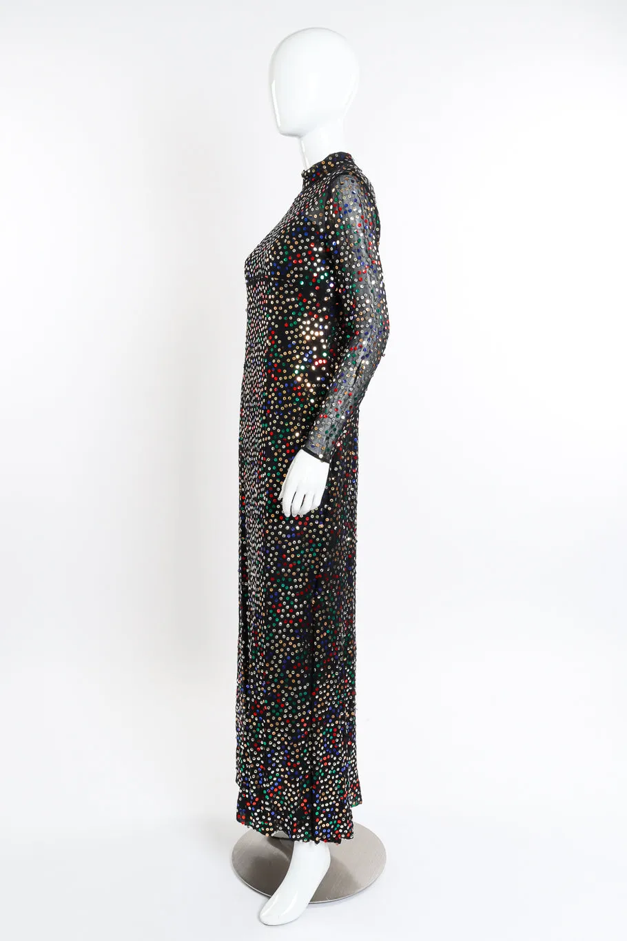 Sequin Overlay Sheath Dress