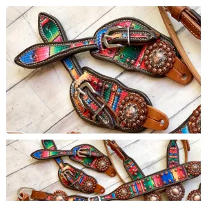 Serape Overlay Spur Straps