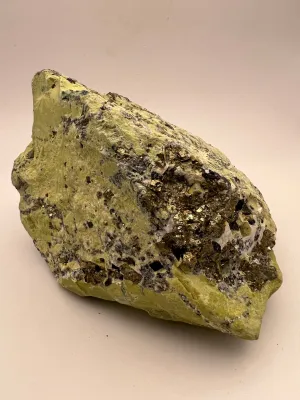 Serpentine with Lodestone and Pyrite - Rough