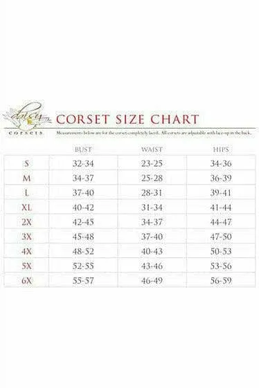 Sexy Wet Look Overbust Corset Black with Lace Overlay