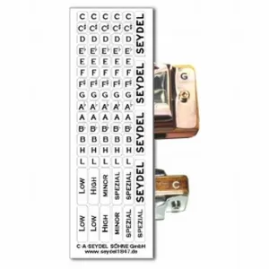 Seydel Keys Sticker Blues black