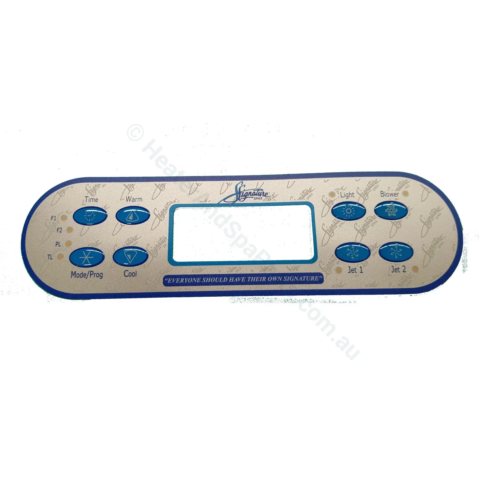 Signature Spas - ML700 Overlay Protective Decal Sticker - Balboa - 8-button