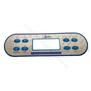 Signature Spas - ML700 Overlay Protective Decal Sticker - Balboa - 8-button