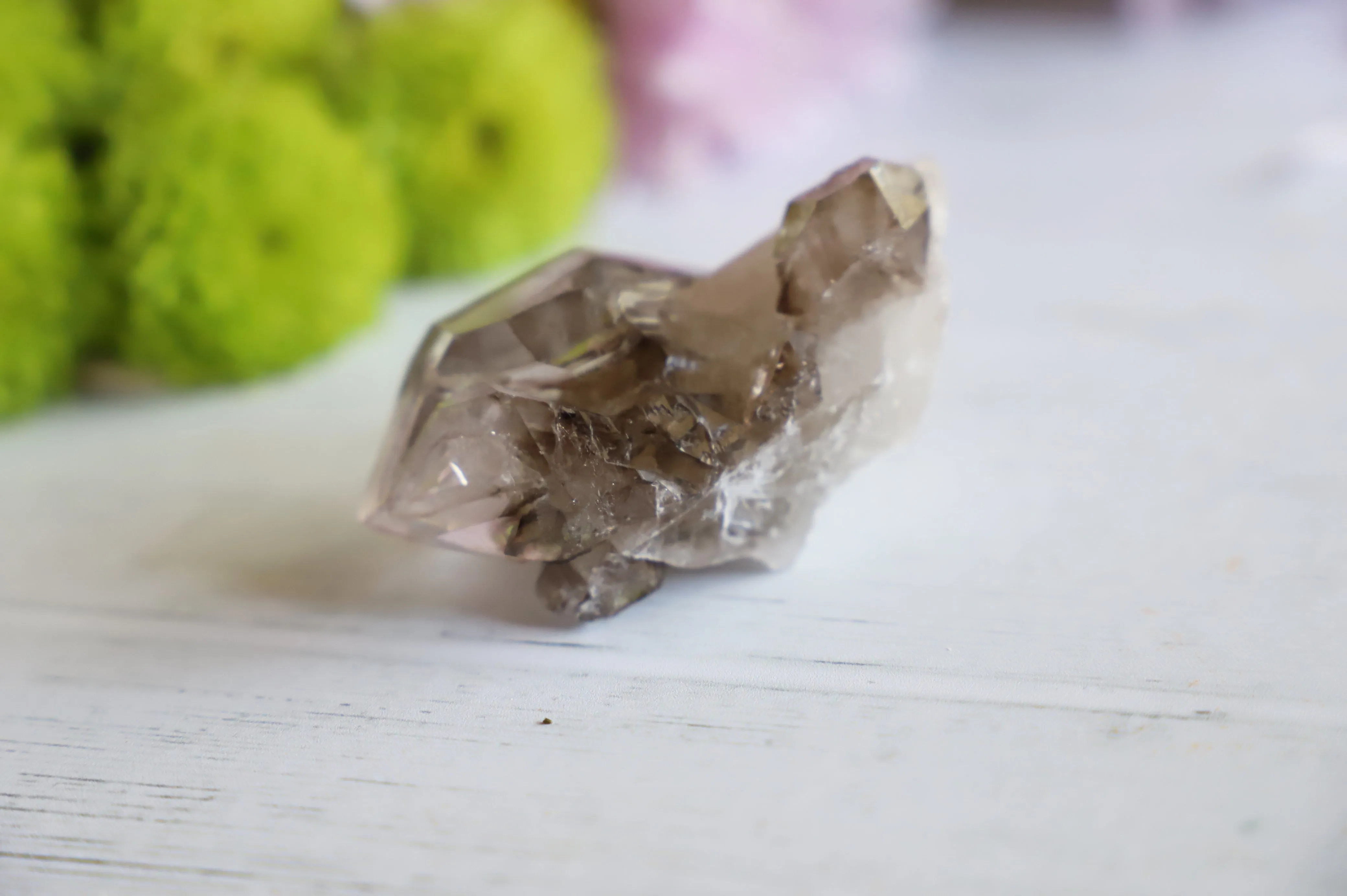 Smoky Amethyst Elestial quartz | 60g