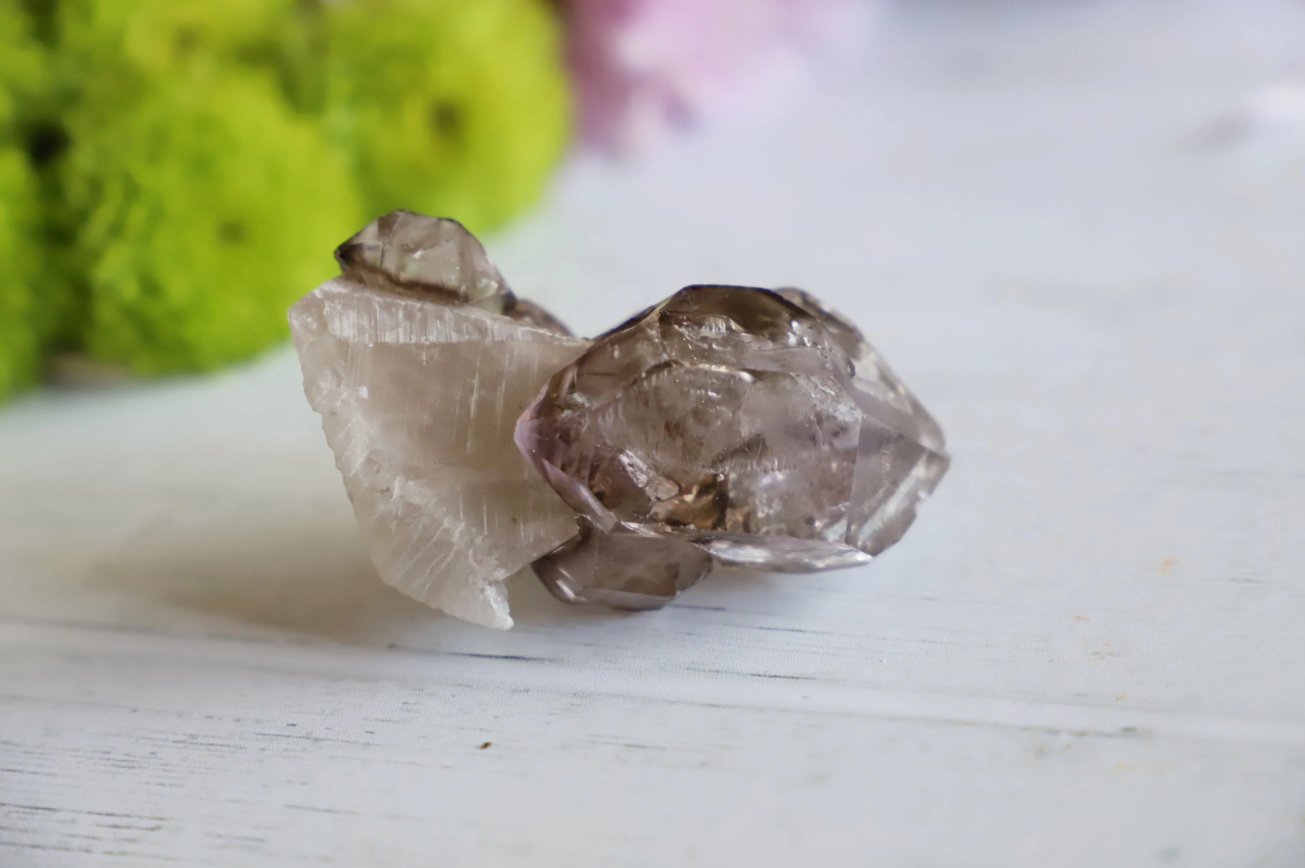 Smoky Amethyst Elestial quartz | 60g