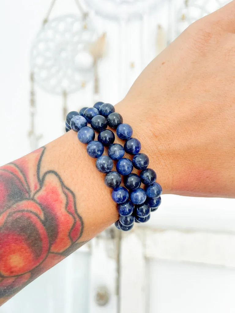 Sodalite 8mm Bead Bracelet