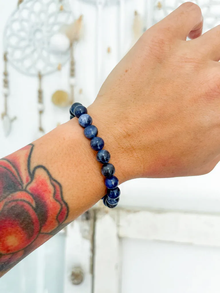 Sodalite 8mm Bead Bracelet