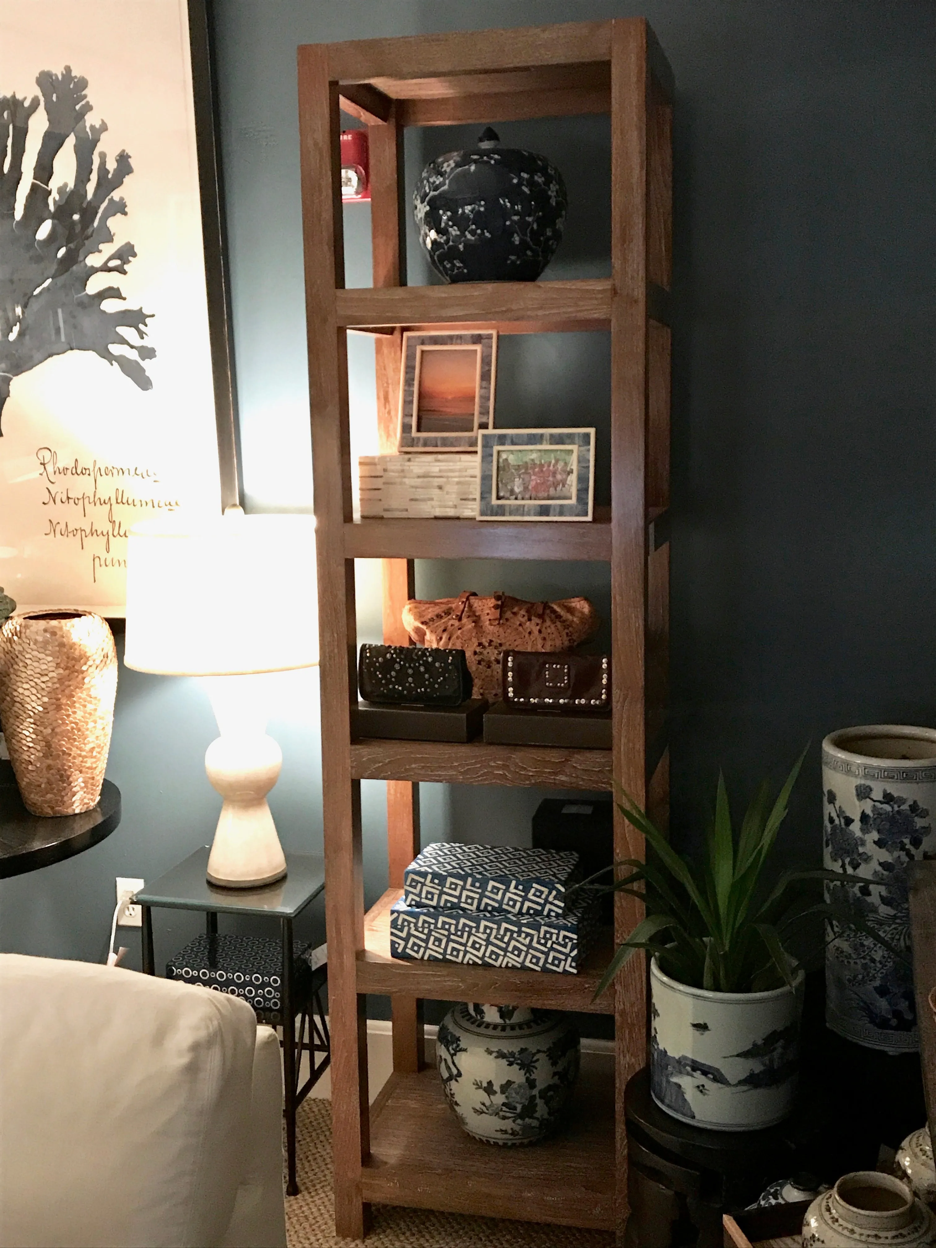 Solid Teak Wood Etagere