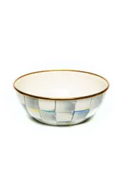 Sterling Check Enamel Everyday Bowl