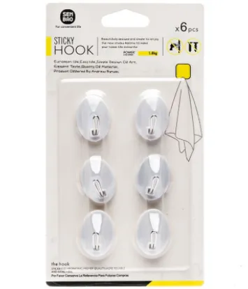 Sticky Hooks - Oval (6pc)