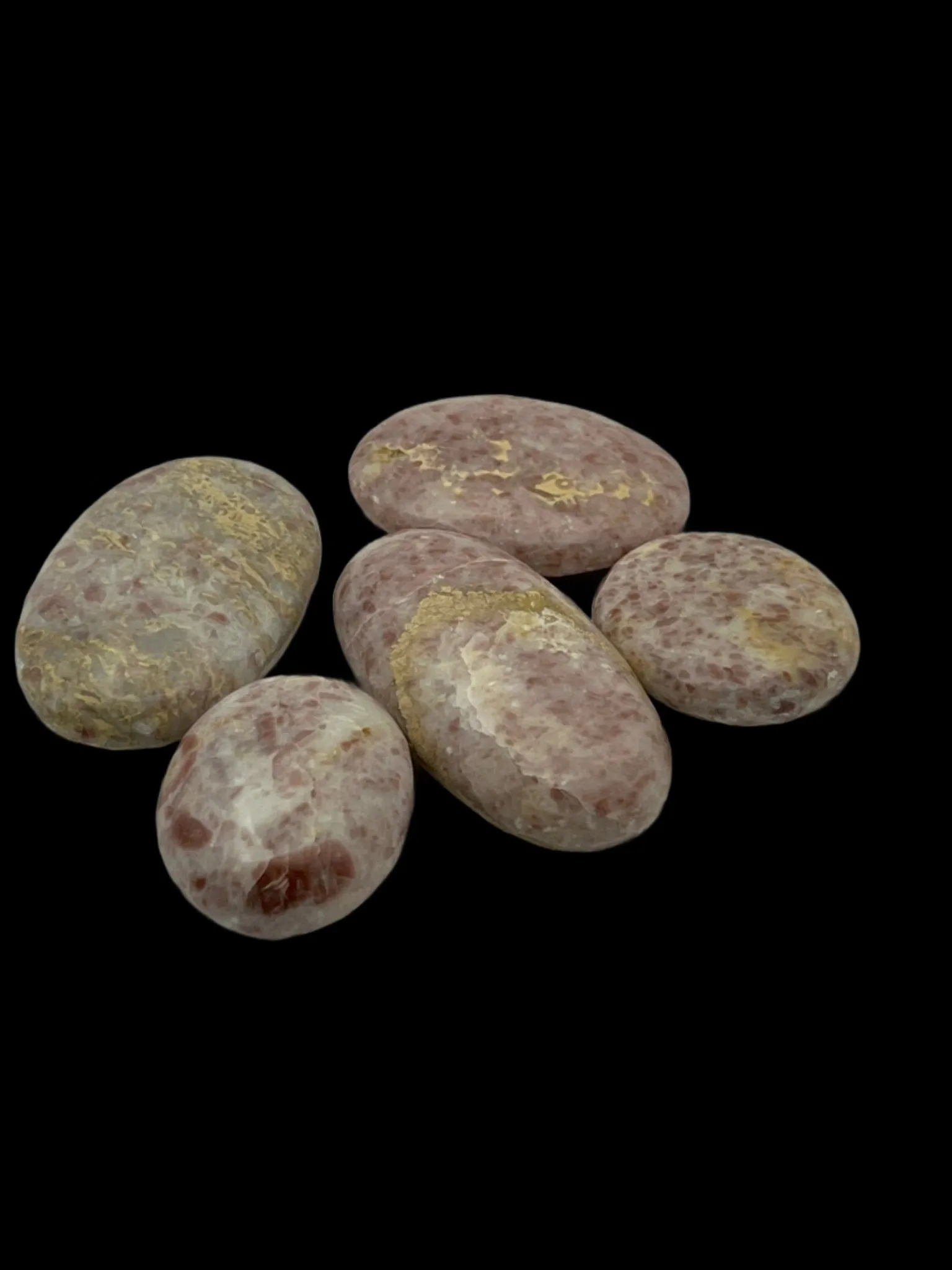 Strawberry Jasper Palm Stone