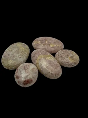 Strawberry Jasper Palm Stone