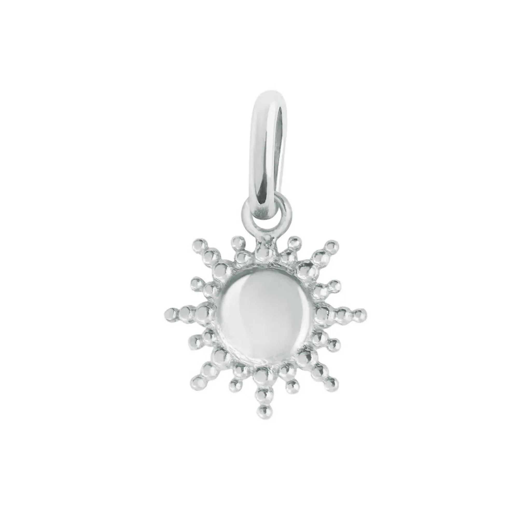 Sun Pendant - White Gold