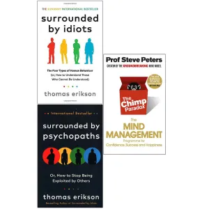 Surrounded by Idiots, Surrounded by Psychopaths, The Chimp Paradox 3 Books Set