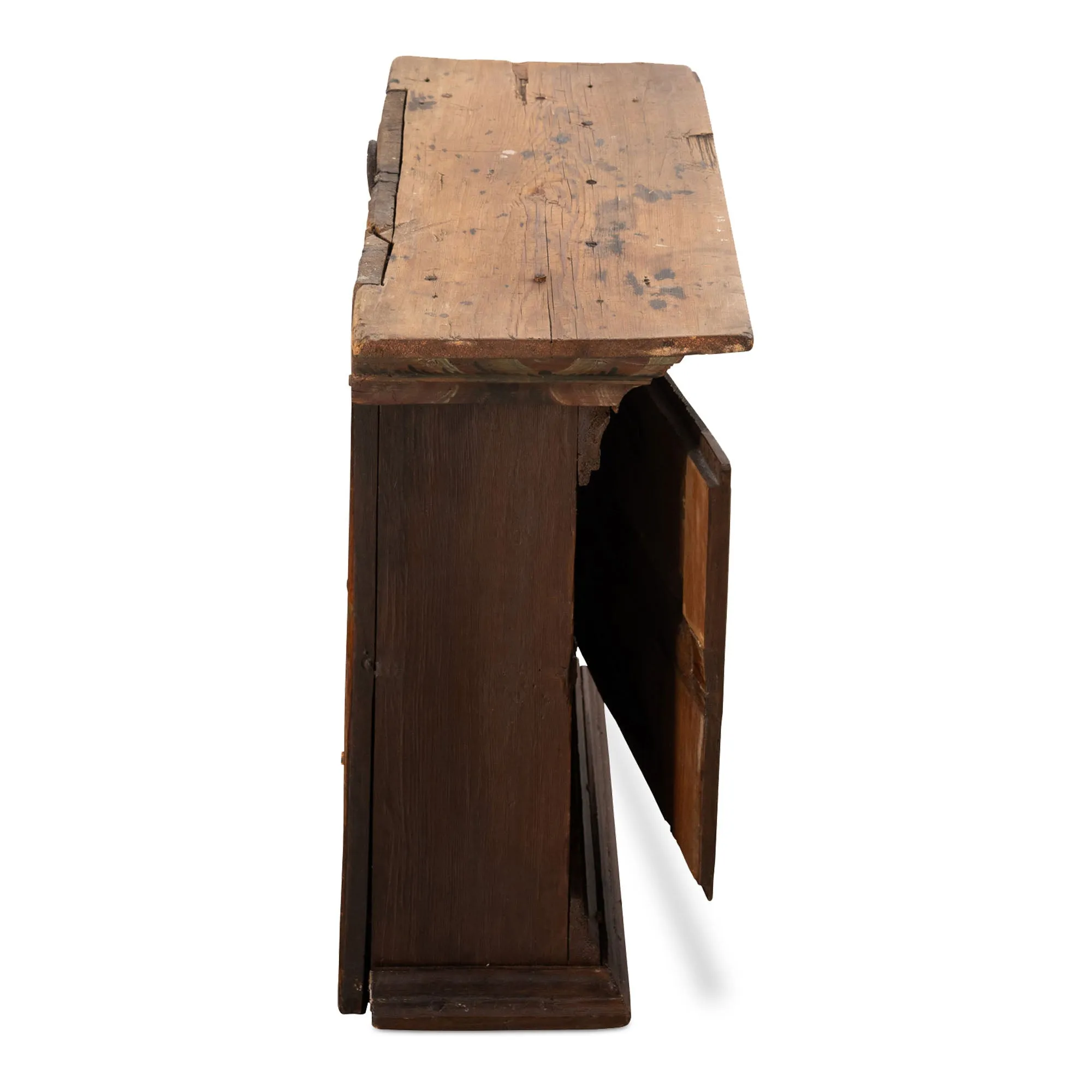 Swedish Dalarna Kurbits Hanging Cabinet, early 19th c.
