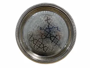 Tea Tray Silver Round 30 cm
