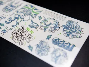 Temporary Tattoo Sheet...NOW £1