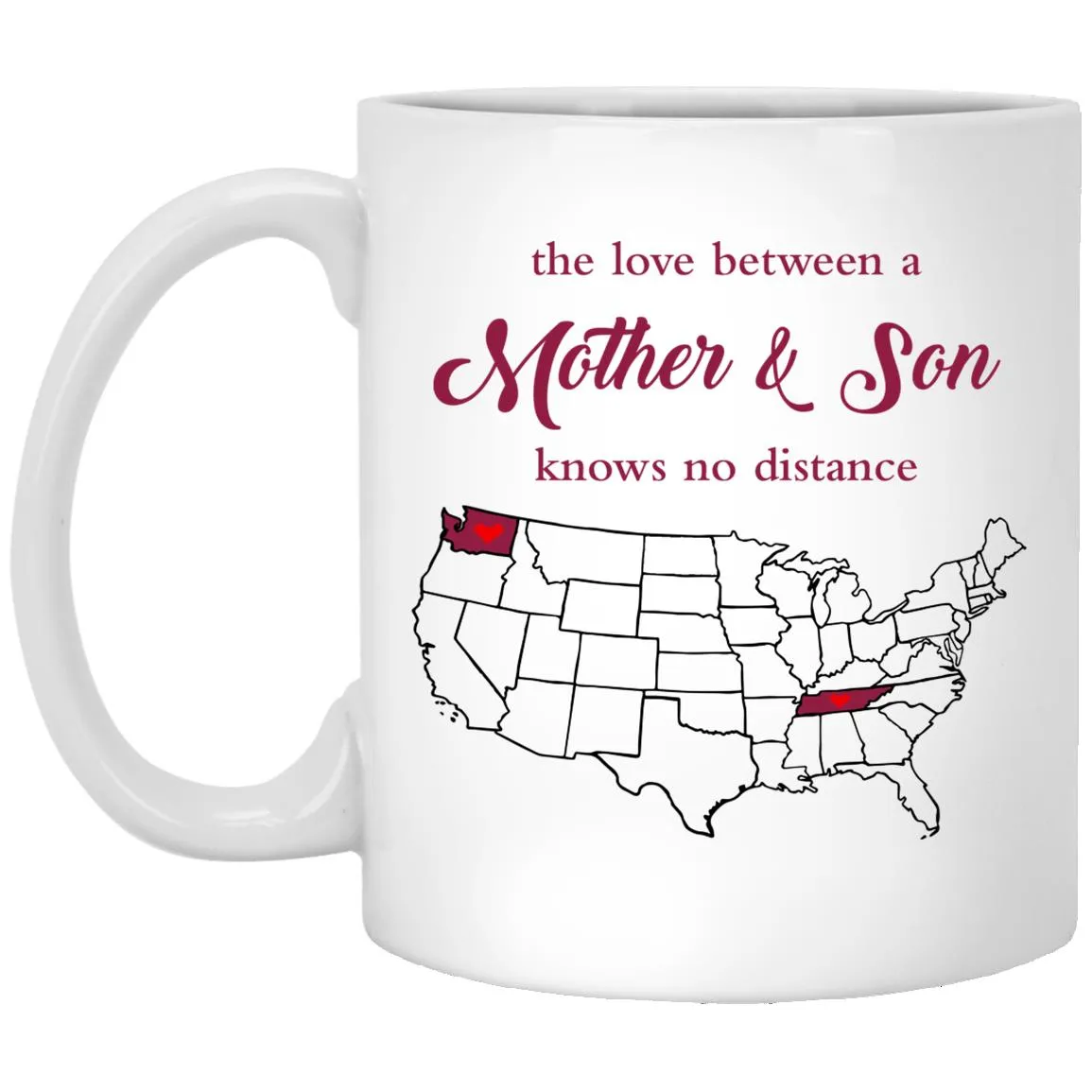 Tennessee Washington The Love Between Mother And Son Mug