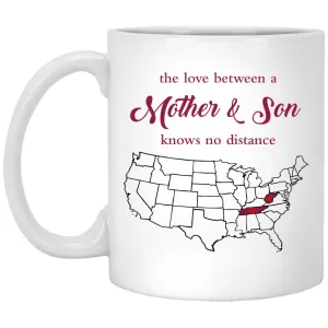 Tennessee West Virginia The Love Between Mother And Son Mug