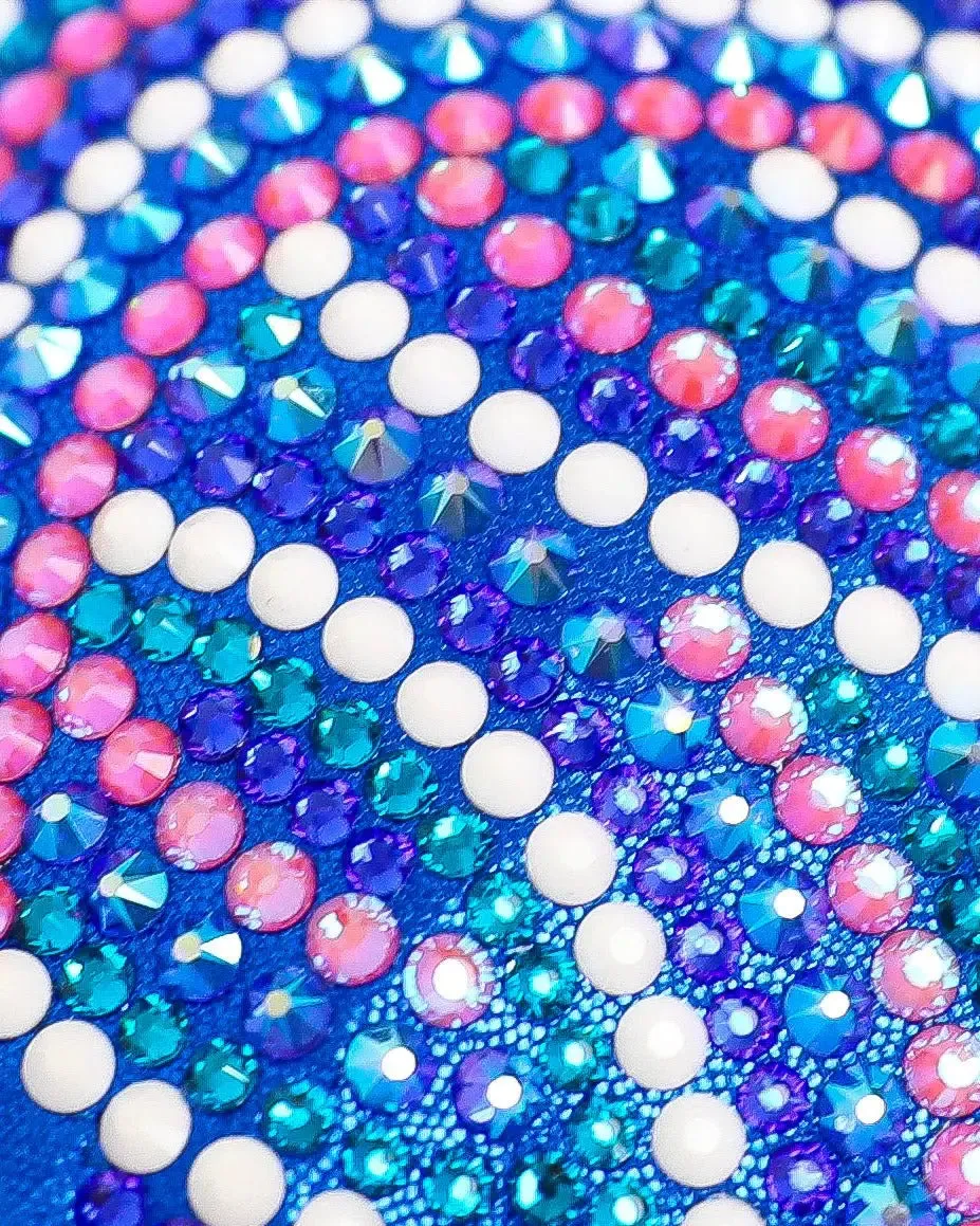 Tessa's Olympia Blue Crystal Swirl