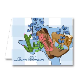 Texas Folded Notecard