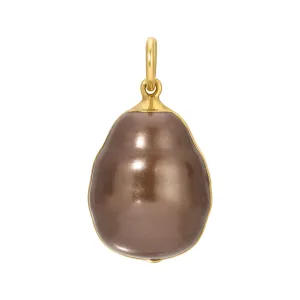 The Baroque Pearl Charm - Chocolate