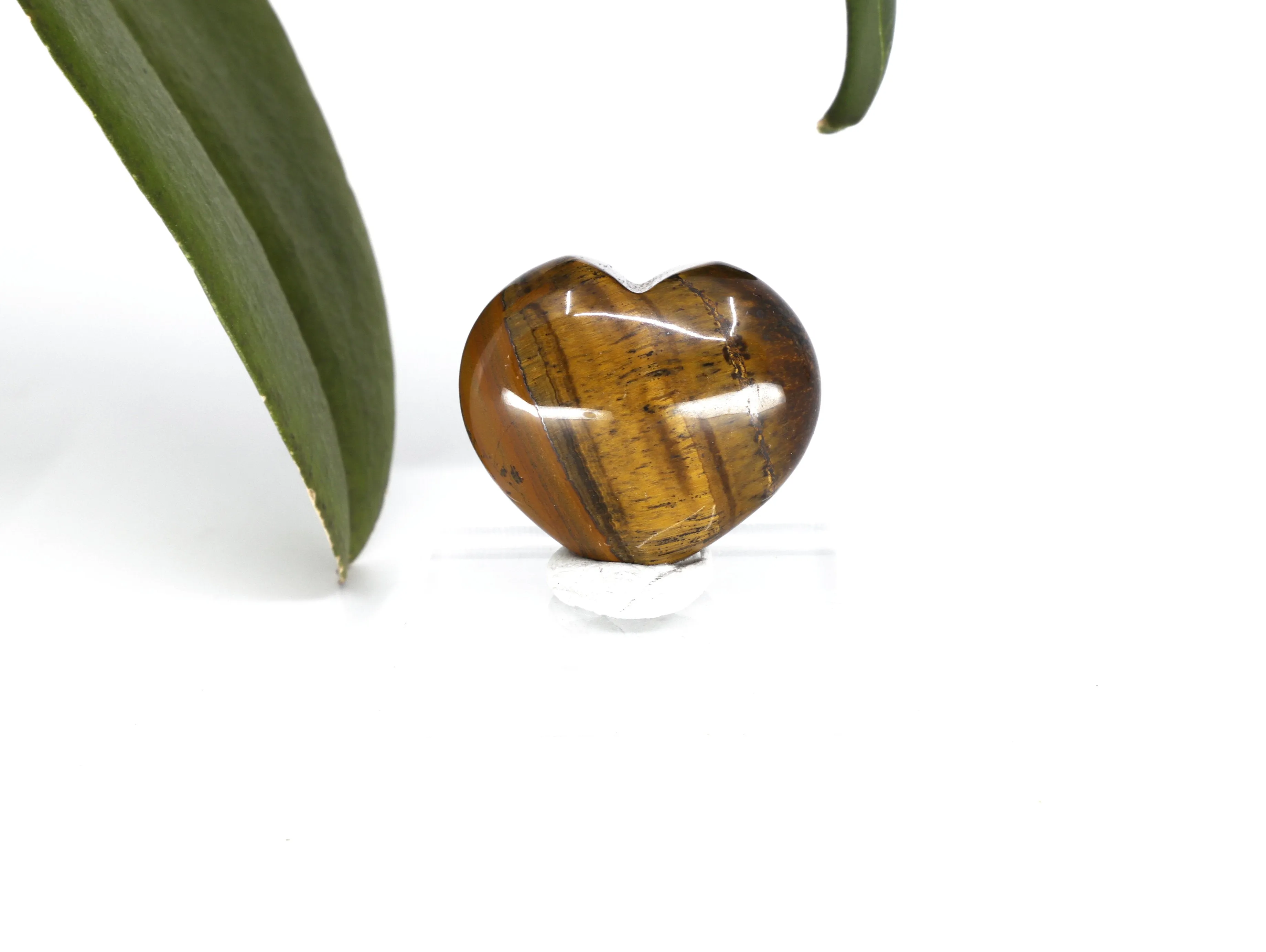 Tigers Eye gemstone heart