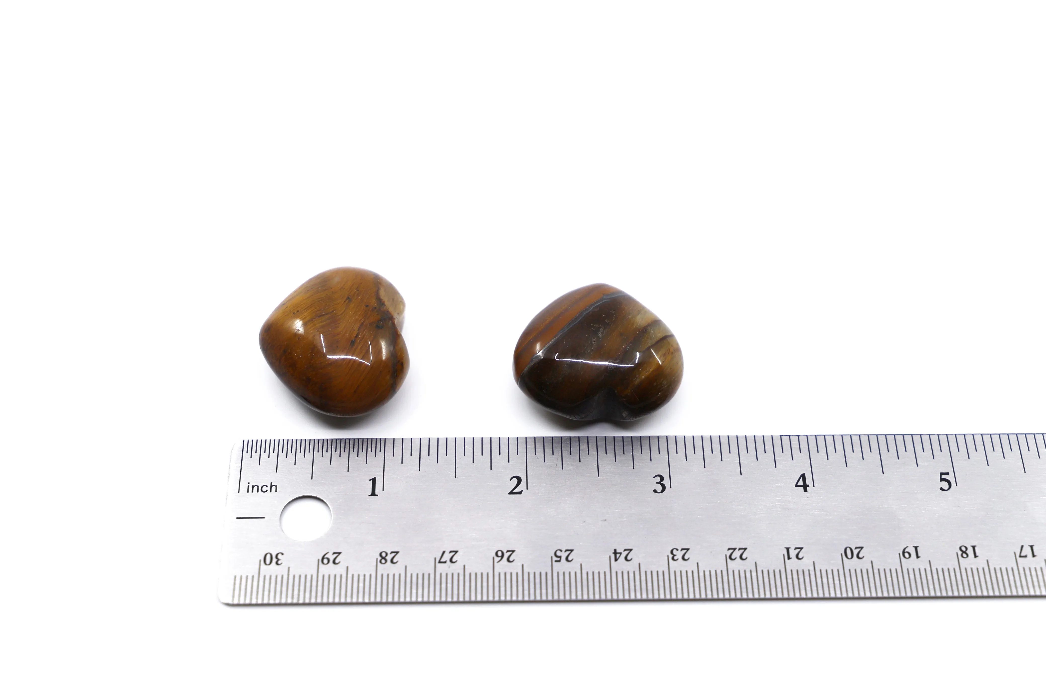 Tigers Eye gemstone heart