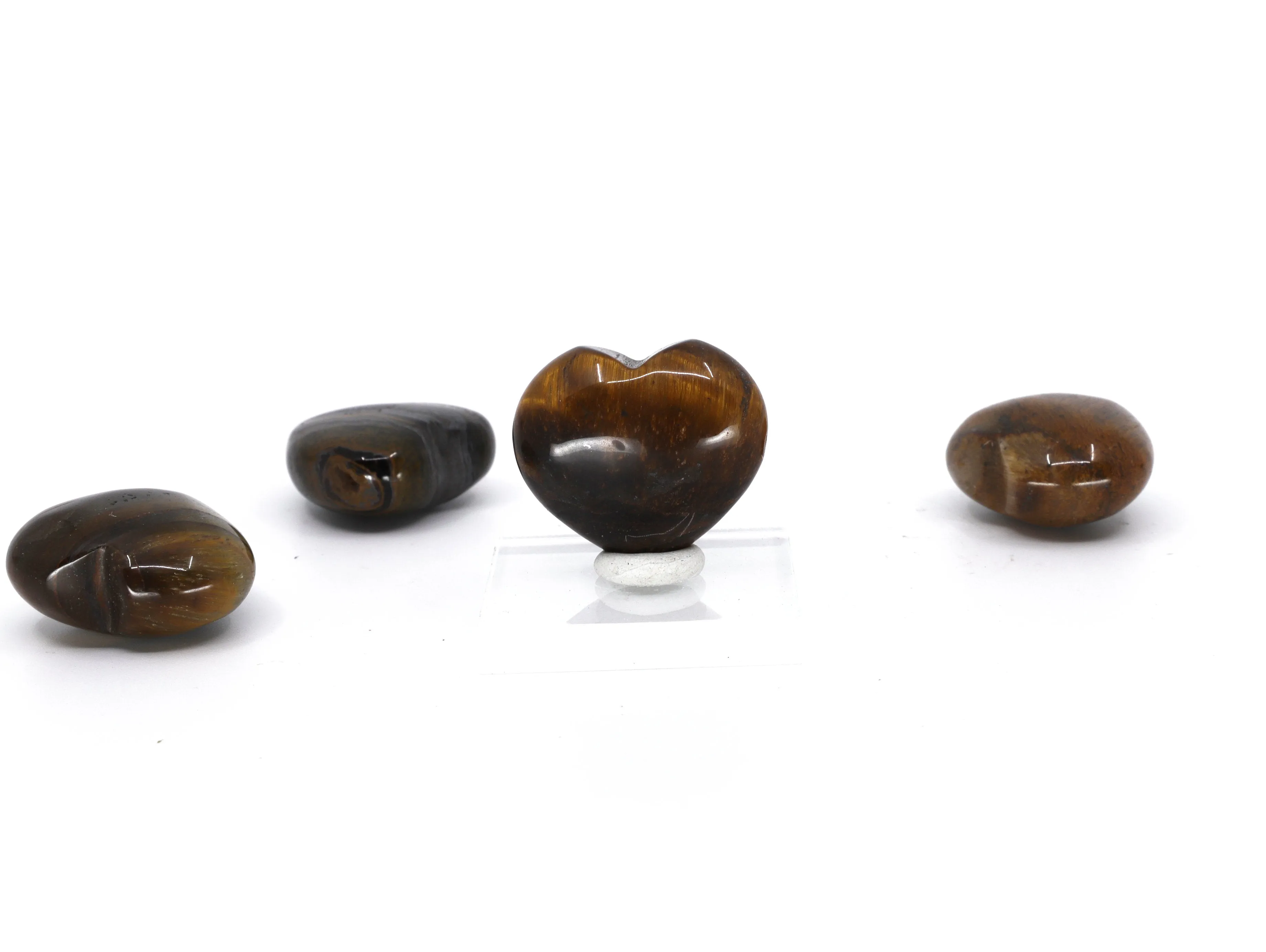 Tigers Eye gemstone heart