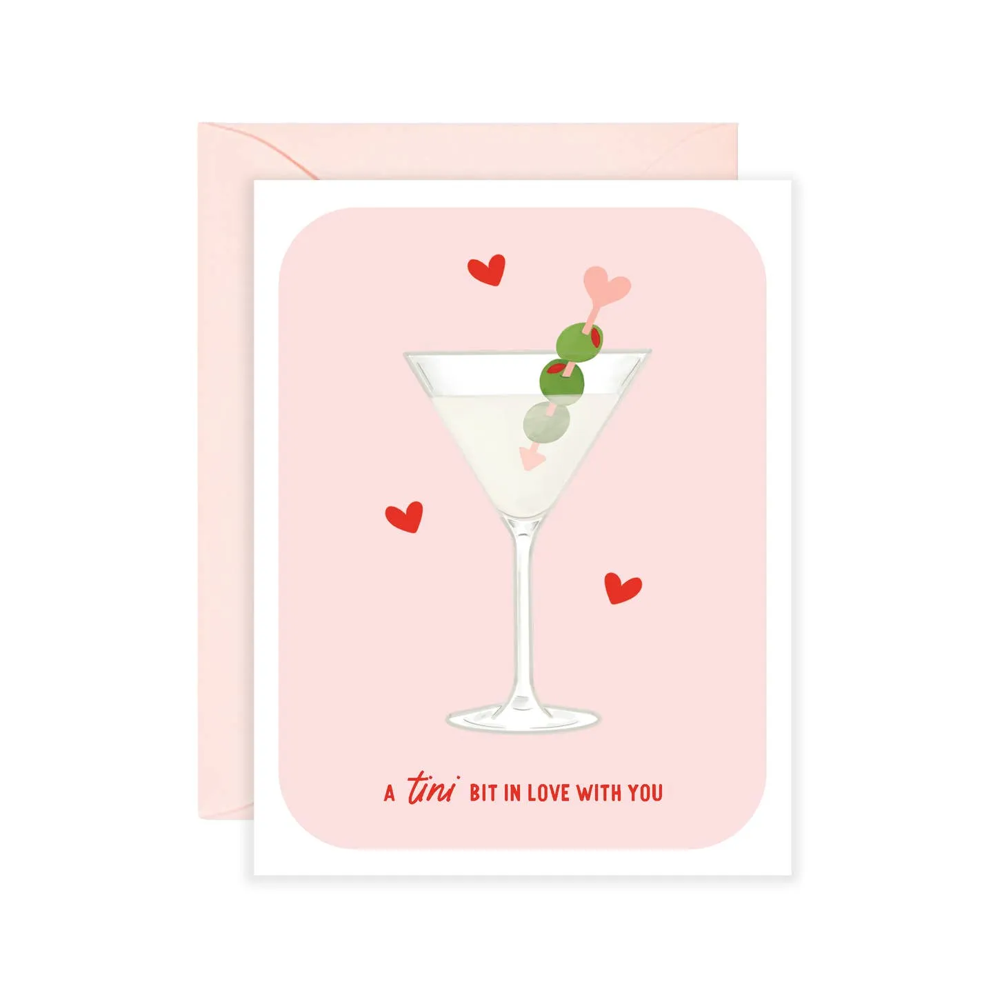 Tini Bit in Love Card | Martini Valentine's Day Card