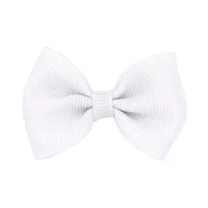 Tiny Bowtie Organza Overlay Bowtie Bow on Clippie (35  Colors)