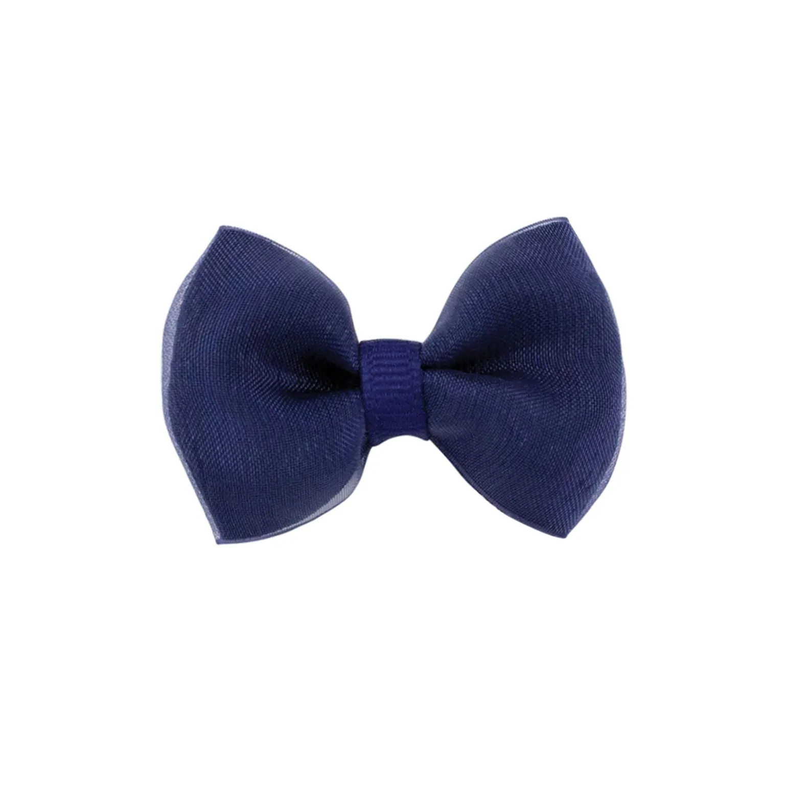 Tiny Bowtie Organza Overlay Bowtie Bow on Clippie (35  Colors)