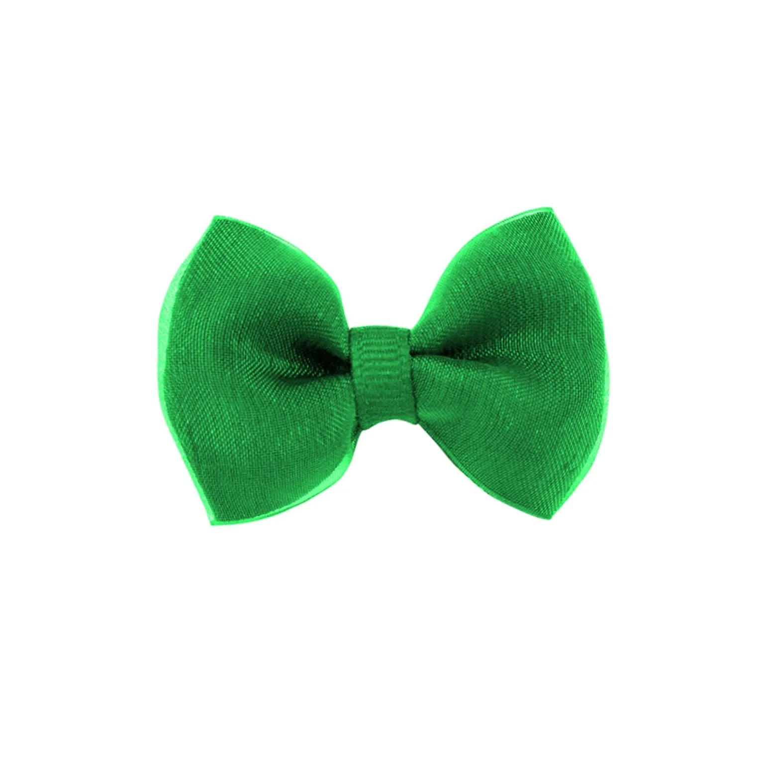 Tiny Bowtie Organza Overlay Bowtie Bow on Clippie (35  Colors)