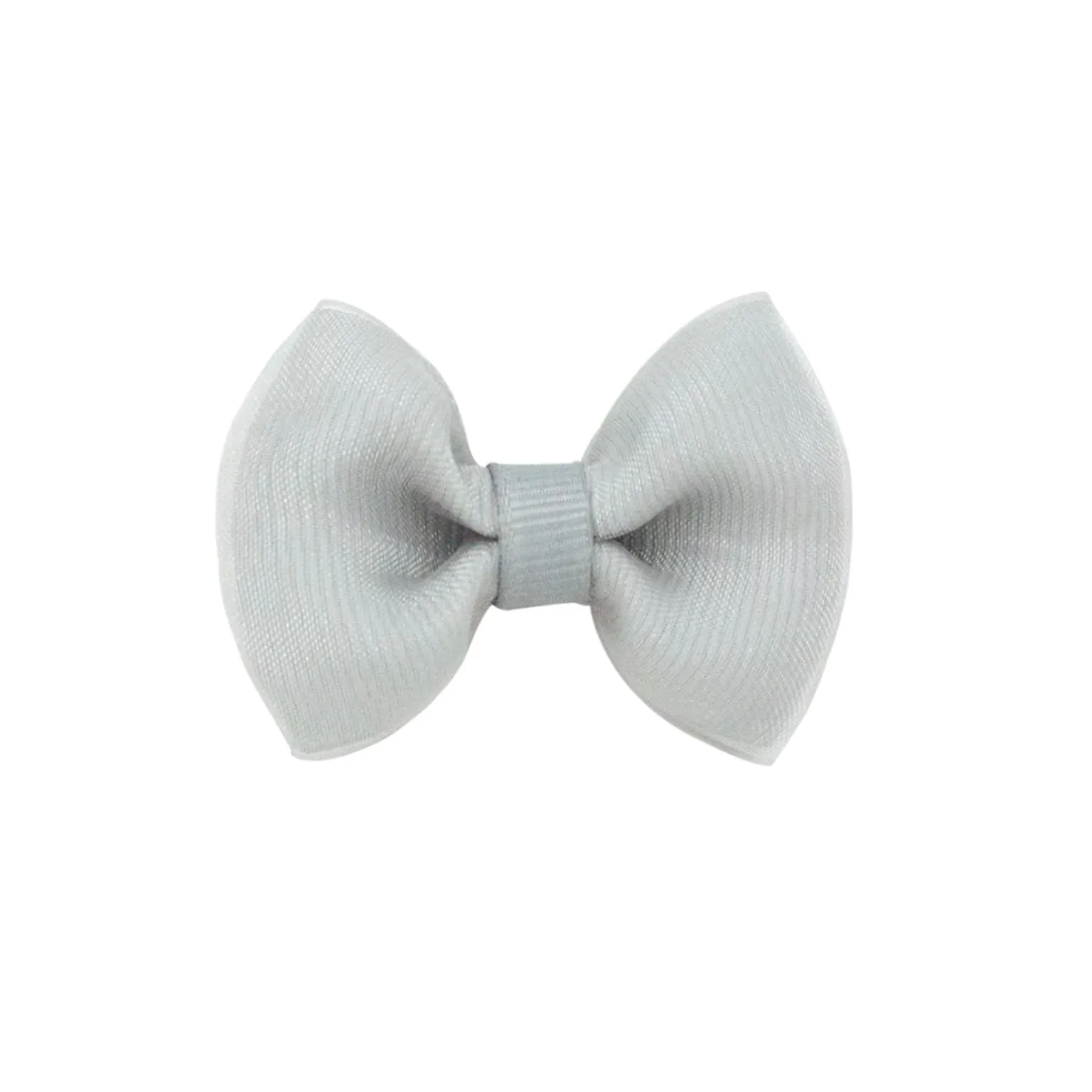 Tiny Bowtie Organza Overlay Bowtie Bow on Clippie (35  Colors)