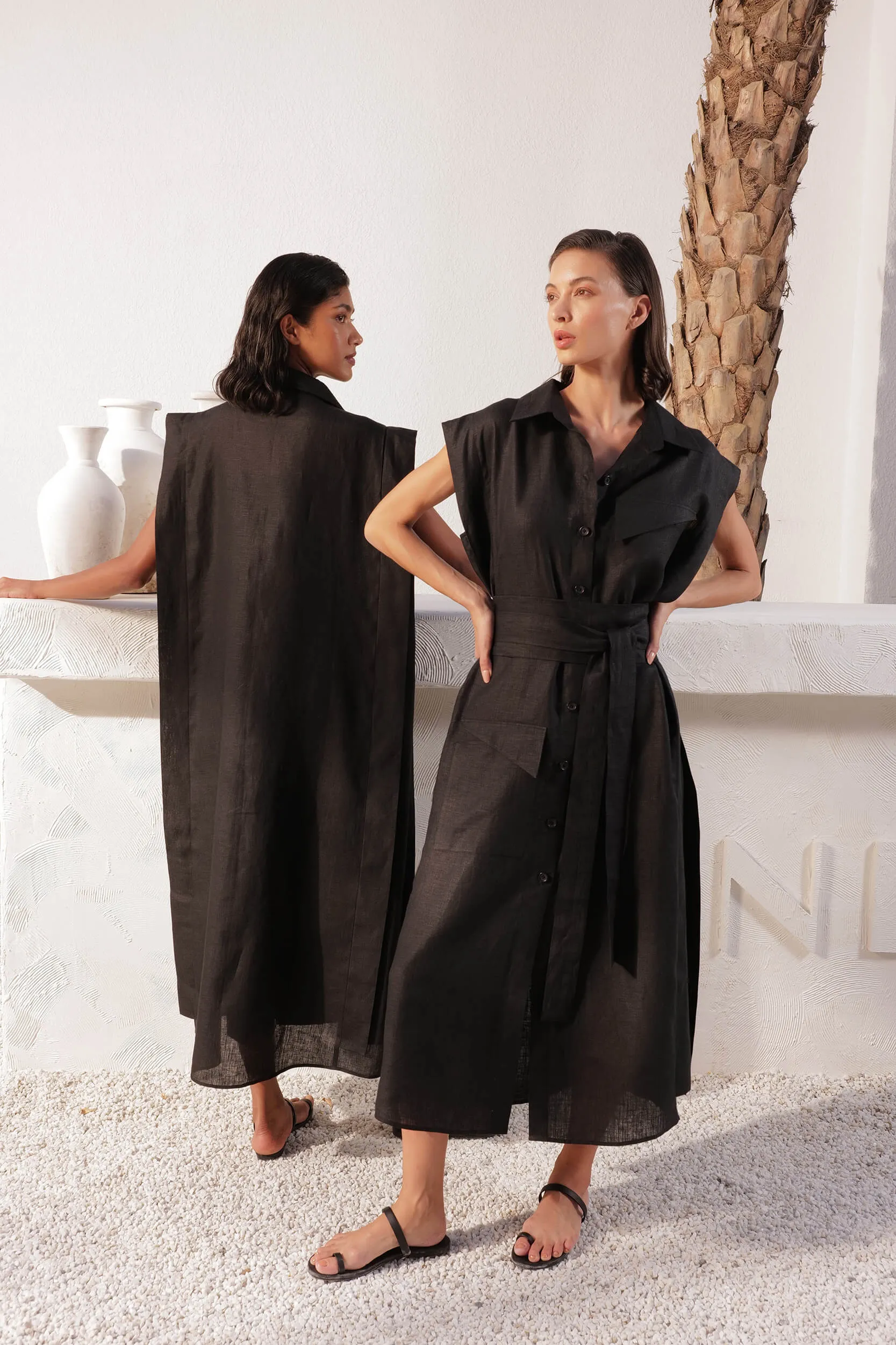 Tokyo Overlay Dress (Black)