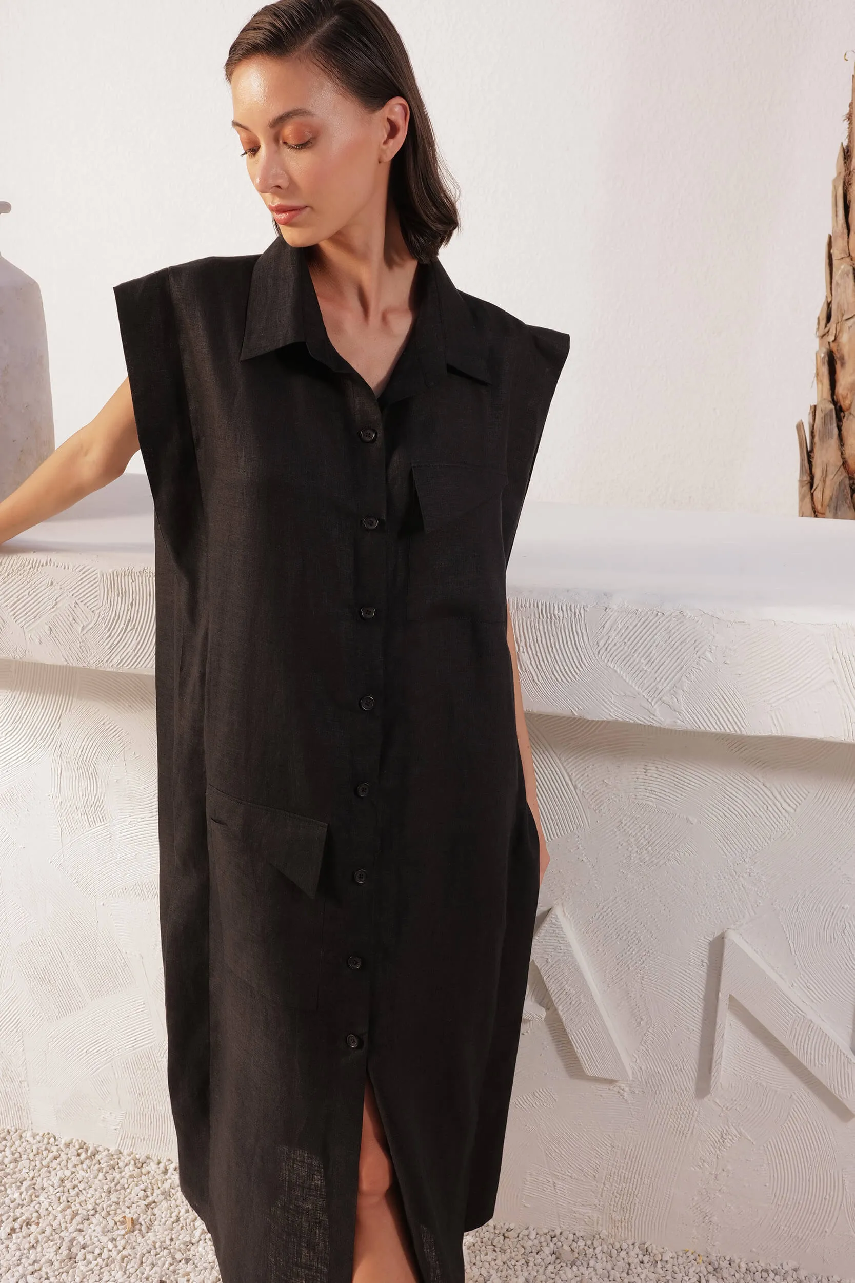 Tokyo Overlay Dress (Black)