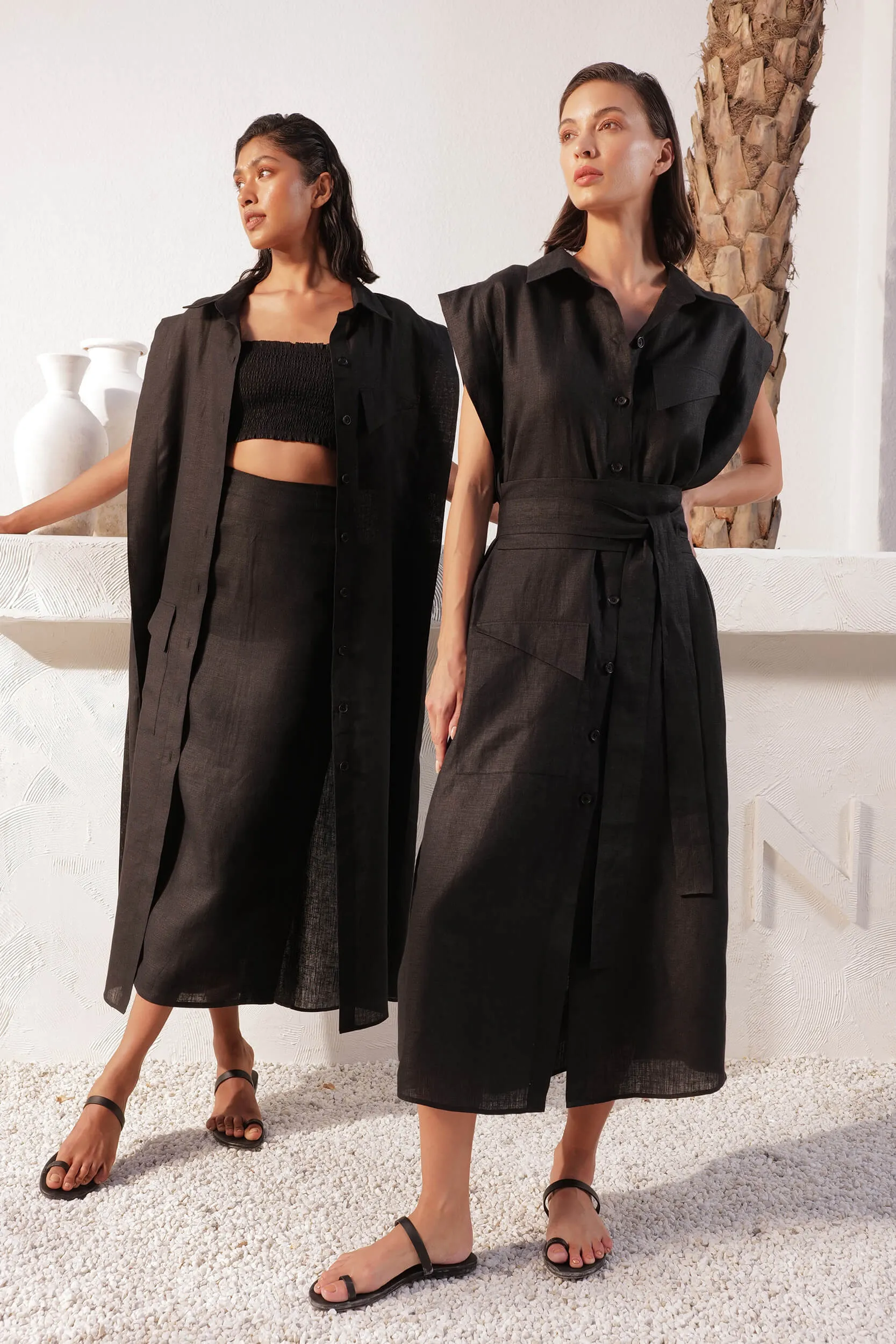 Tokyo Overlay Dress (Black)