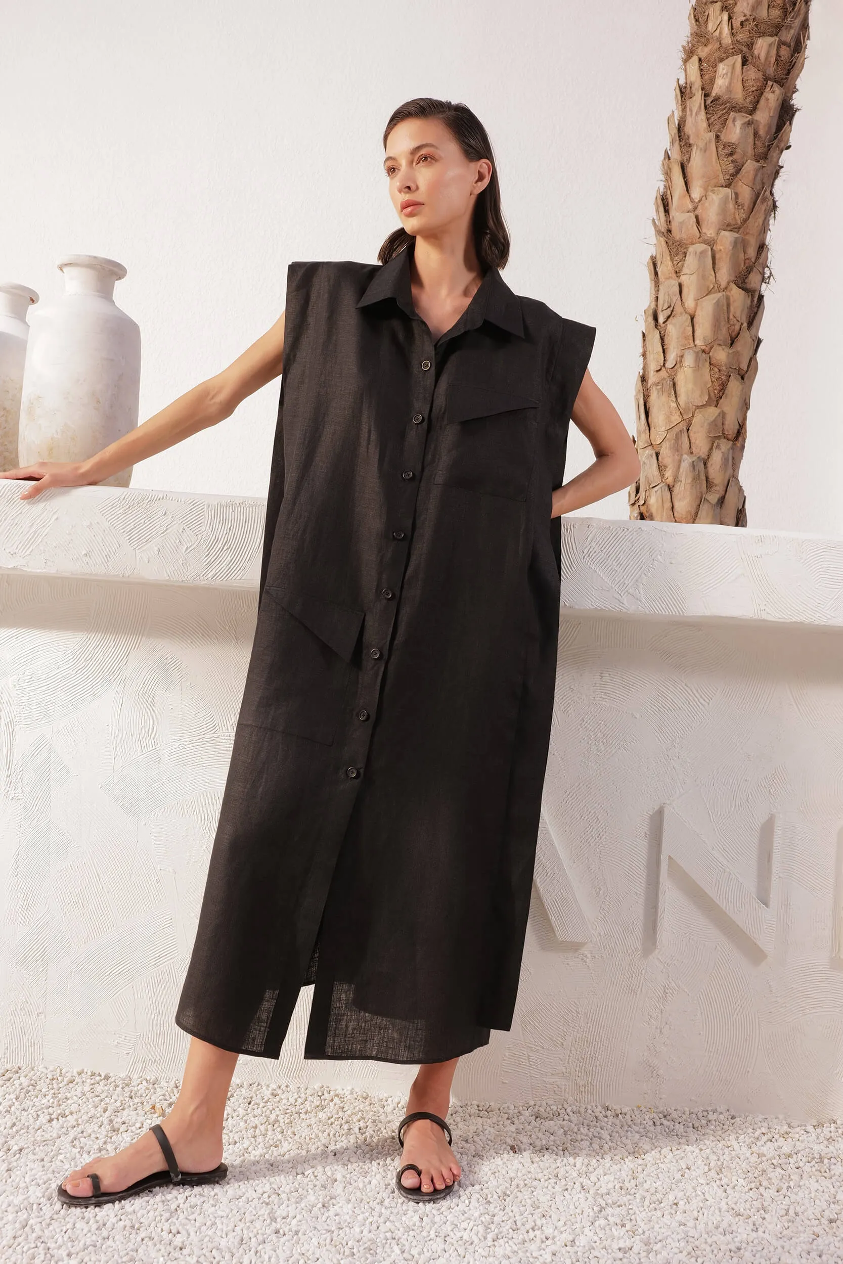 Tokyo Overlay Dress (Black)