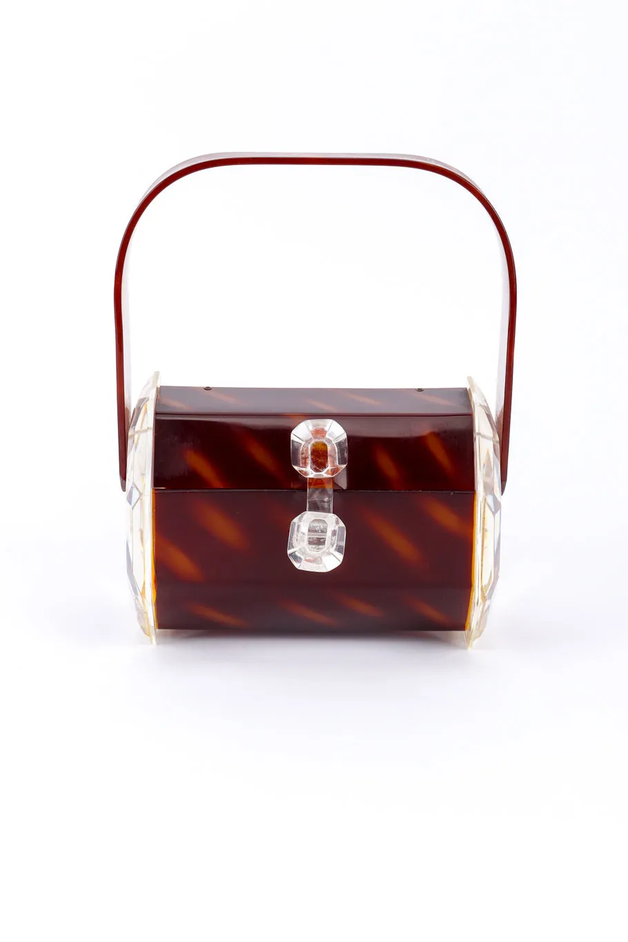 Tortoiseshell Lucite Box Bag